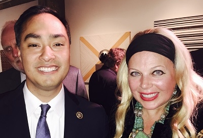 Congressman Castro and Edwina Rogers