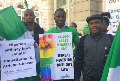 Three Supporters at Rally